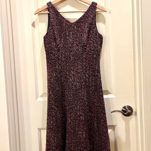 Tocca Wool Dress is Purple/Plum - Sz2